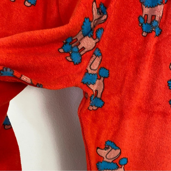 Hugo Loves Tiki Poodle Print Pj Lounge Set Orange Girls Size 12 T Organic Cotton - Picture 12 of 16